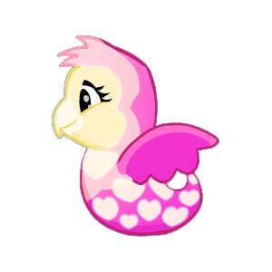 Pink Glowing Lovebird